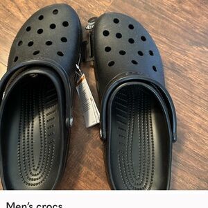 CROCS Black Sandals with Classic Design